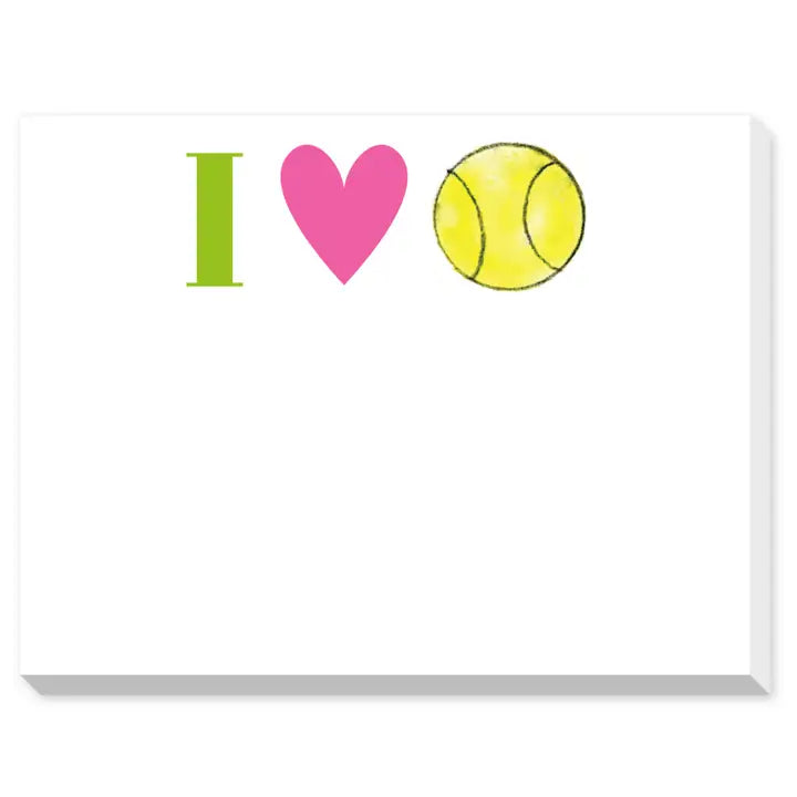 Donovan Designs I Love Tennis Dittie Notepad
