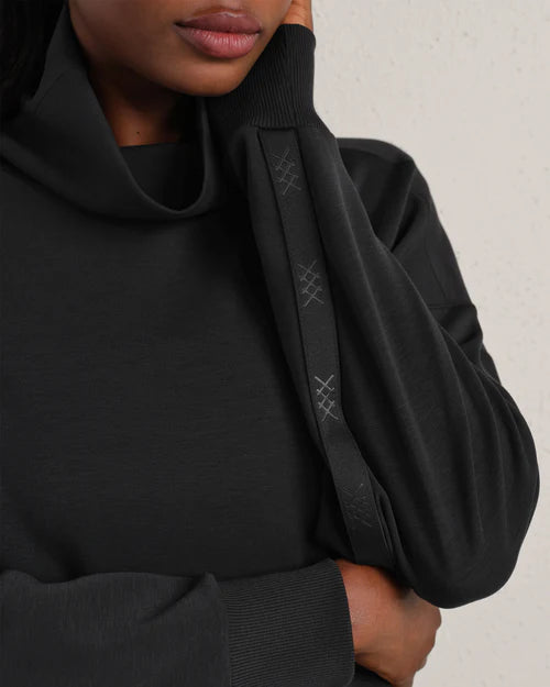 Rhone DreamGlow™ Mock Neck — Cropped Boxy Pullover