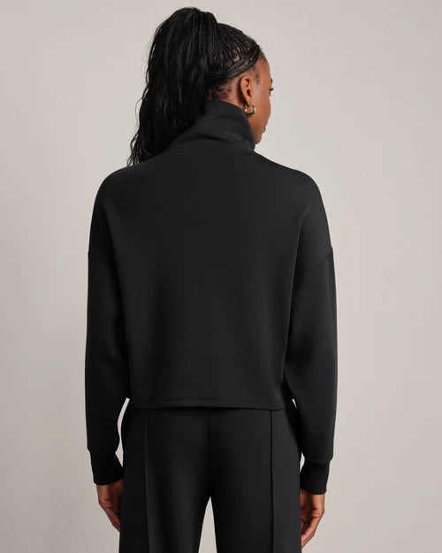 Rhone DreamGlow™ Mock Neck — Cropped Boxy Pullover