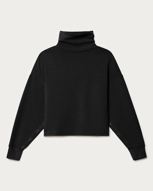 Rhone DreamGlow™ Mock Neck — Cropped Boxy Pullover