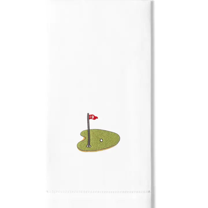 Henry Handwork Hand-Embroidered Cotton Guest Towels
