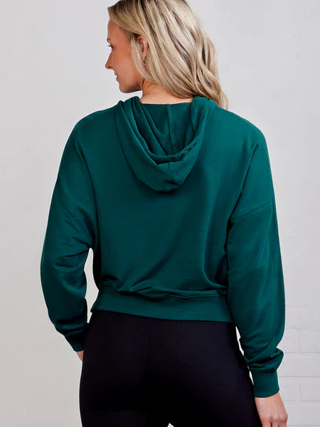 tasc Performance Studio Fleece Hoodie – Alpine Green