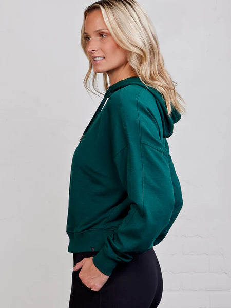 tasc Performance Studio Fleece Hoodie – Alpine Green