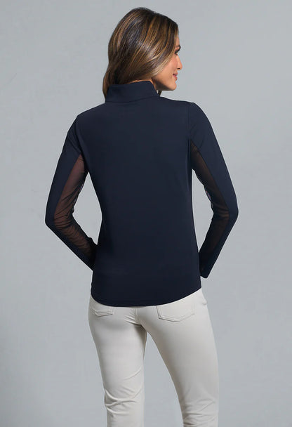 IBKUL Long Sleeve Mock Zip - 80000