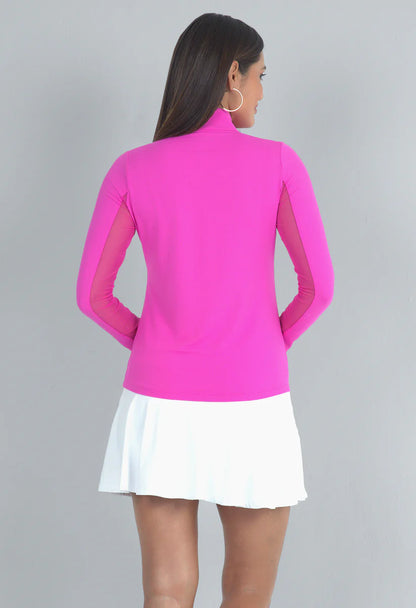 IBKUL Long Sleeve Mock Zip - 80000