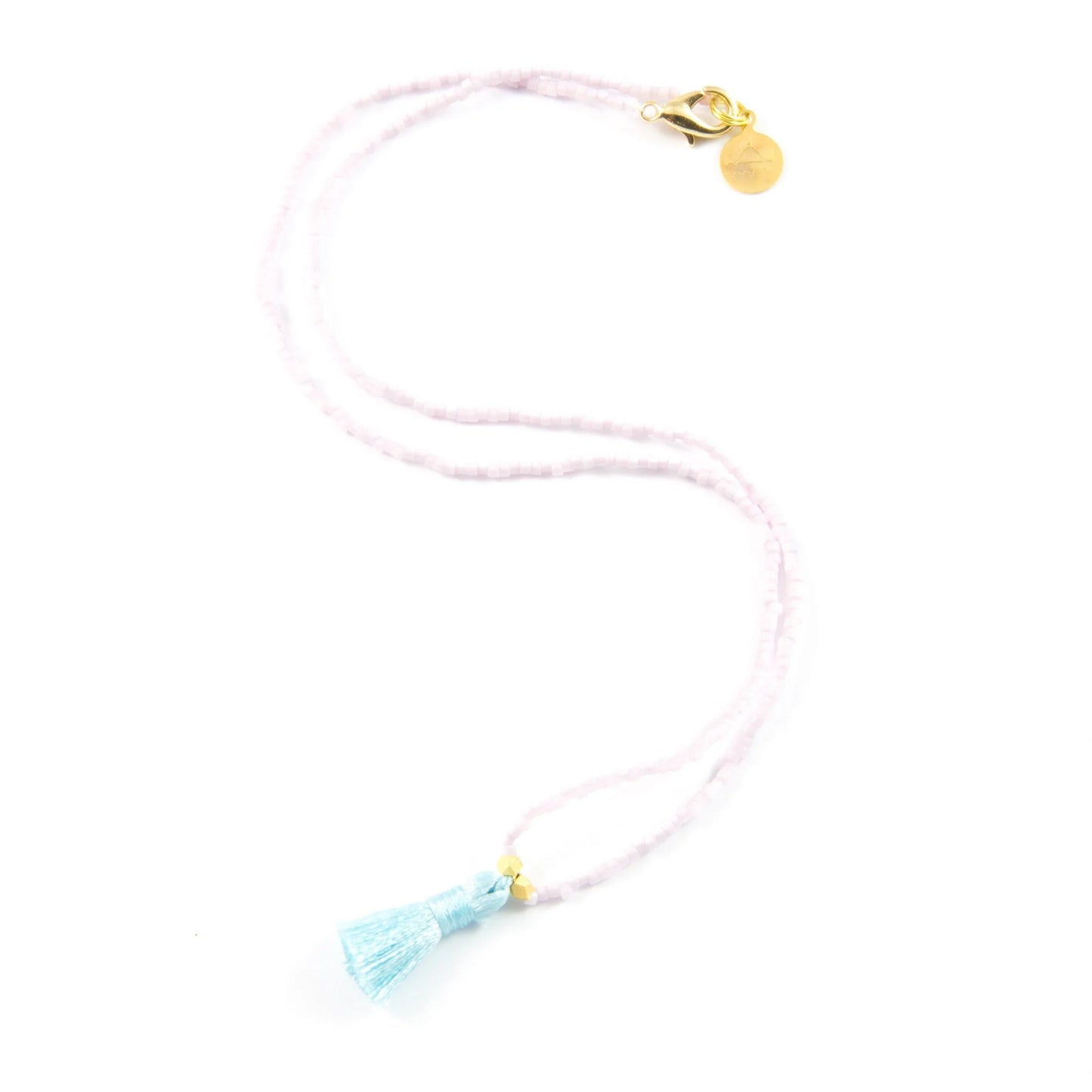 Nica Life Berry Smoothie & Blue Mini Tassel Necklace