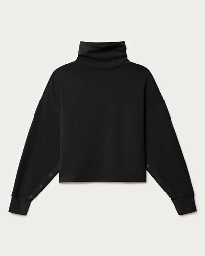 Rhone DreamGlow™ Mock Neck — Cropped Boxy Pullover