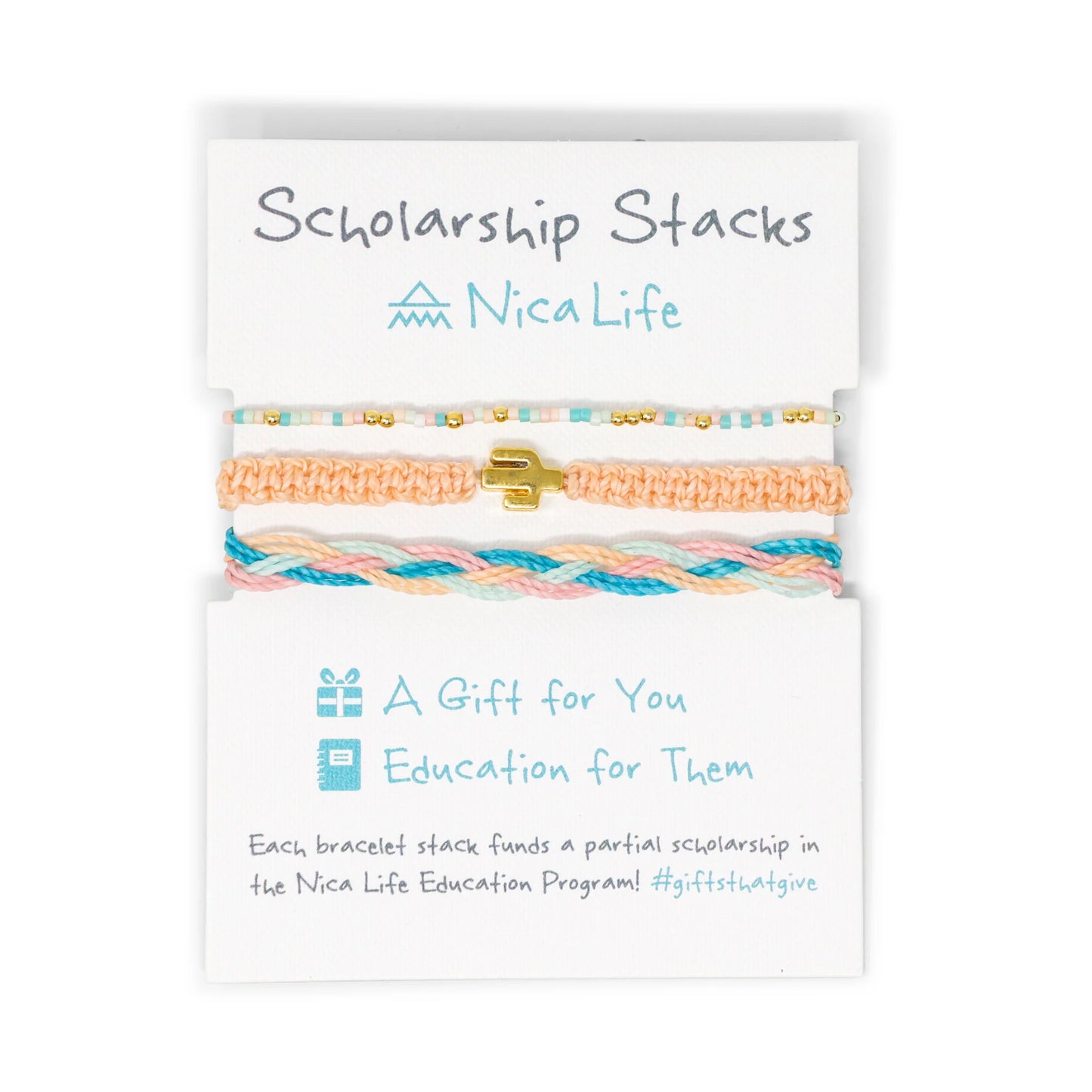 Nica Life Education Bracelet Stacks