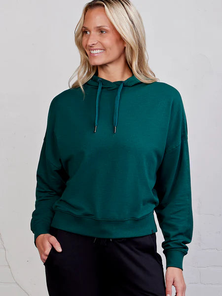 tasc Performance Studio Fleece Hoodie – Alpine Green