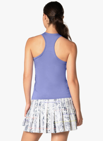 Lucky in Love V-Neck Racerback Tank With Shelf Bra